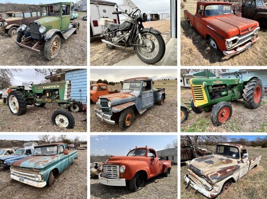 Antique Vehicle, Tractor & Barn Find Live Auction