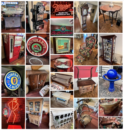 Collectibles, Signs & Furniture No Reserve Auction