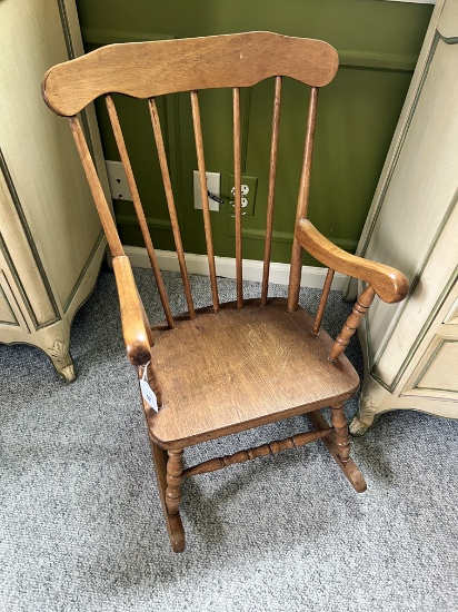 Antique Children's Windsor Rocking Chair
