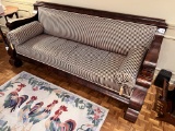 Antique Biedermeier Style Mahogany Sofa