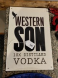 Western Son Metal Sign