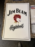 Jim Beam Metal Sign