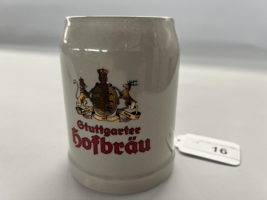 Vintage Stuttgarter Hofbrau Beer Stein - German Brewery