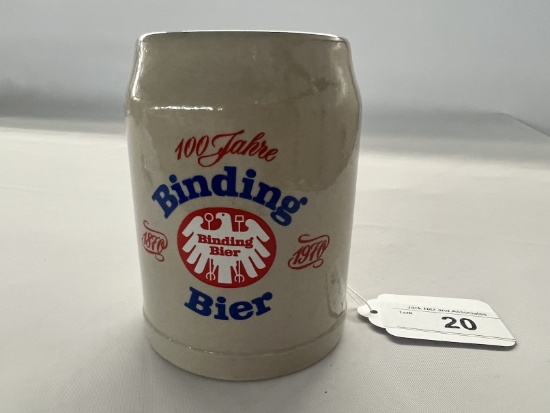 Vintage Binding Brauerei Binding Bier Beer Stein - German Brewery