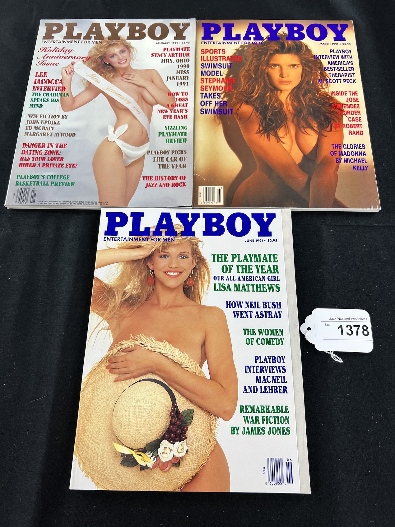Playboy January, March, June, July and October 1991 Proxibid image