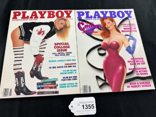 Playboy October & November 1988