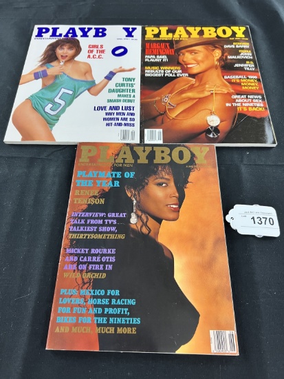 Playboy April, May, June, August, September & October 1990