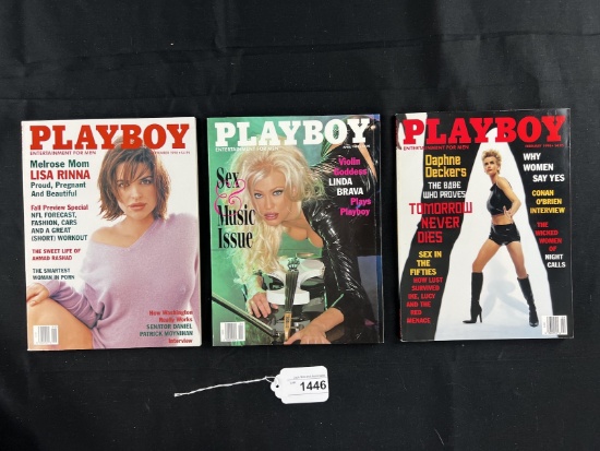 Playboy February, April & September 1998 - James Bond: Tomorrow Never Dies - Burning Man by Ed Falco