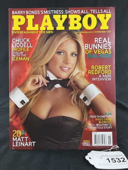 Playboy November 2007 - Robert Redford - The Iceman (Hitman Richard Kuklinski)