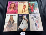 Playboy May, June, July, August, October & November 1968