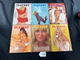 Playboy February, March, June, July, August & October 1969