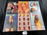 Playboy January, March, April, May, June, July, August, September, October & November 1971