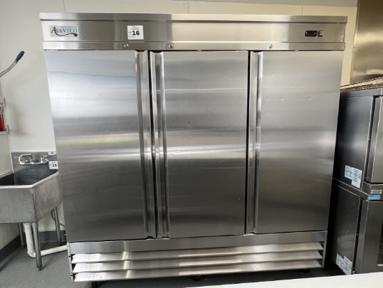 Avantco Model 178SS3RHC 3-Door Refrigerator
