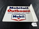 Mobiloil Outboard Porcelain Sign