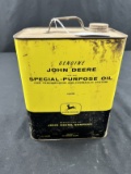 John Deere 2-Gallon Metal Can