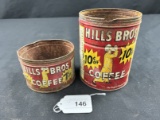 Hills Bros Coffee Cans
