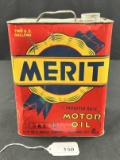 Merit Motor Oil Can