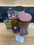 (6) Vintage Metal Cans