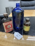 (3) Glass Vintage Bottles