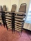 (16) Padded Seat & Back Stacking Chairs