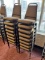 (16) Padded Seat & Back Stacking Chairs