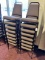 (16) Padded Seat & Back Stacking Chairs