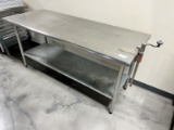 6 Ft. Stainless Steel Work Table
