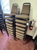 (16) Padded Seat & Back Stacking Chairs