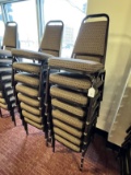 (16) Padded Seat & Back Stacking Chairs