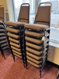 (16) Padded Seat & Back Stacking Chairs