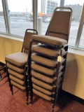 (13) Padded Seat & Back Stacking Chairs