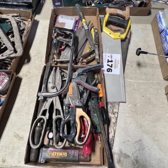 Hand Saws, Steel Files, Tin Snips, Pipe Cutters, Pry Bars