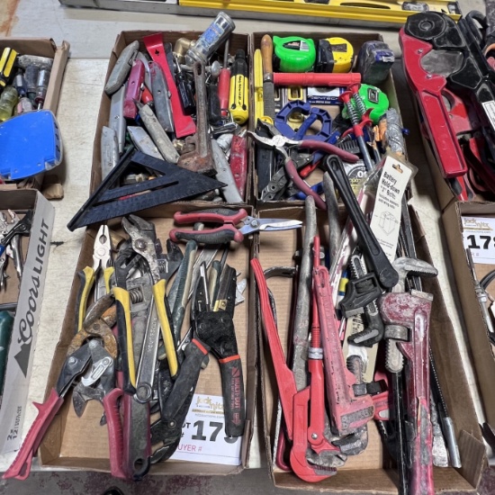 Carpet Knives, Crescent Wrenches, Tin Snips, Tubing Cutters, Pipe Wrenches