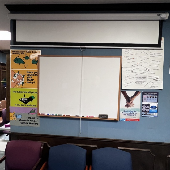 Projector Screen & Marker Board