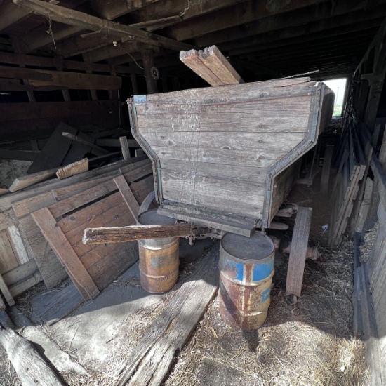 Antique Wood Flare Box Wagon