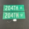 204th Street Signs