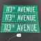 113th Avenue Street Signs