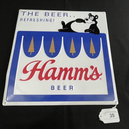 Hamms Beer Metal Sign