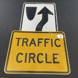 Traffic Circle & Median Sign