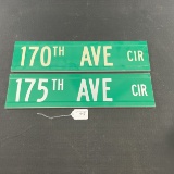 170th & 175th Avenue Circle Signs