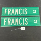 Francis Street Signs