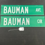 Bauman Street Signs