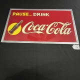 Coca-Cola Metal Embossed Wall Sign
