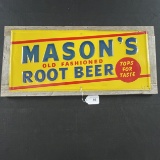 Masons Old Fashioned Root Beer Metal Sign