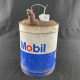 Mobil Oil 5 Gallon Oil Can