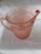 Anchor Hocking pink glass pitcher