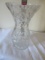 Vintage crystal pinwheel vase
