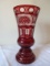 Egermann Ruby Red Czech Republic Vase