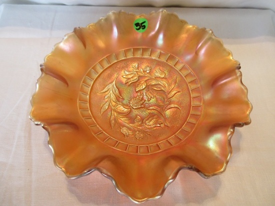 Carnival glass bowl