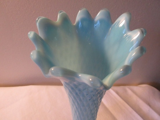 Northwood Blue Diamond vase